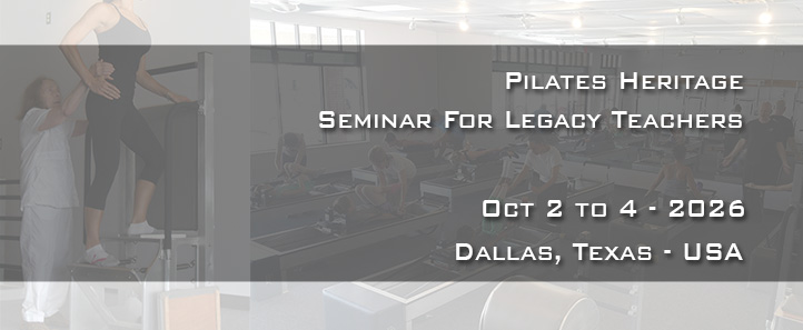Pilates Heritage Seminar October 2026